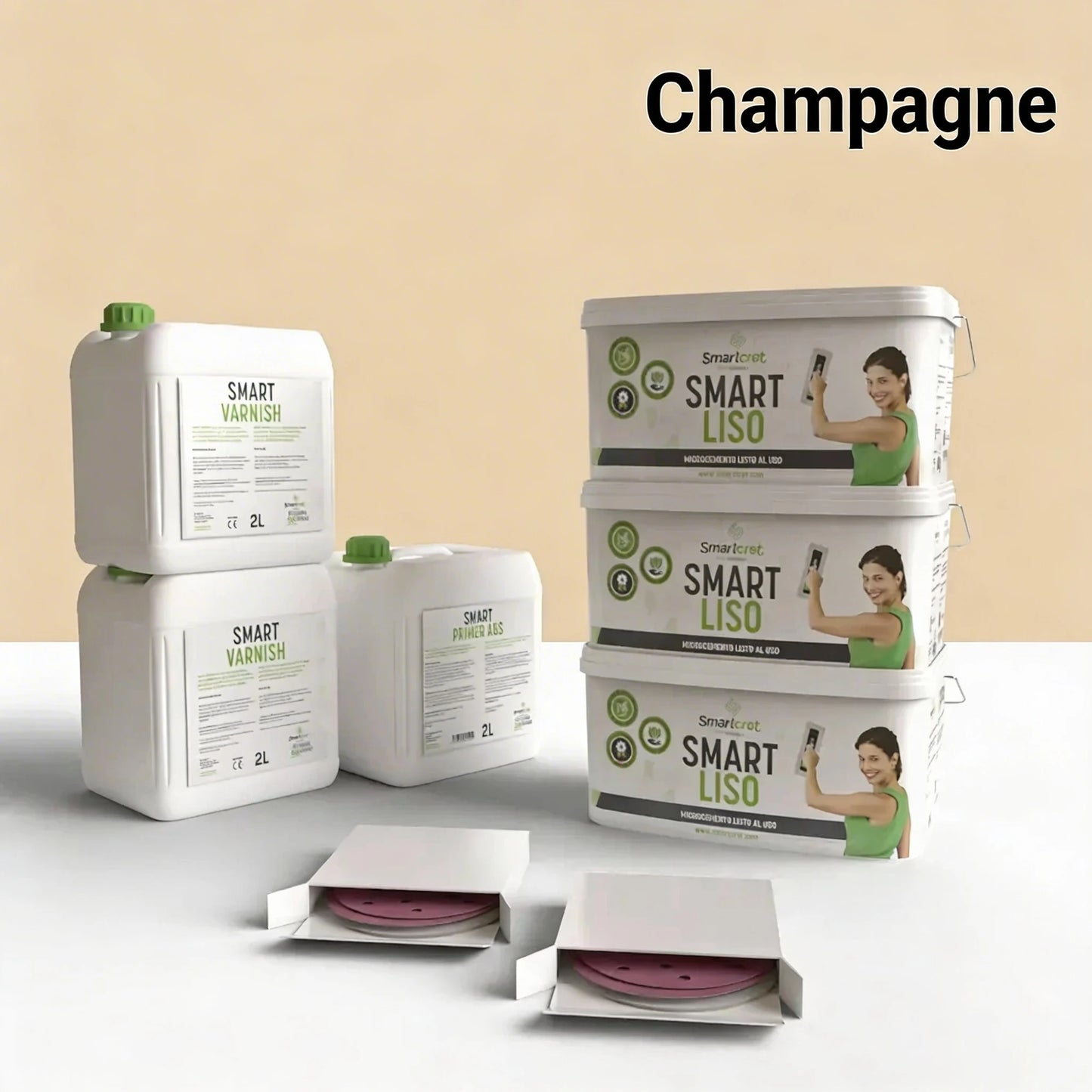 Mikrozement-Superkit für Wände - Deckt 18 m²