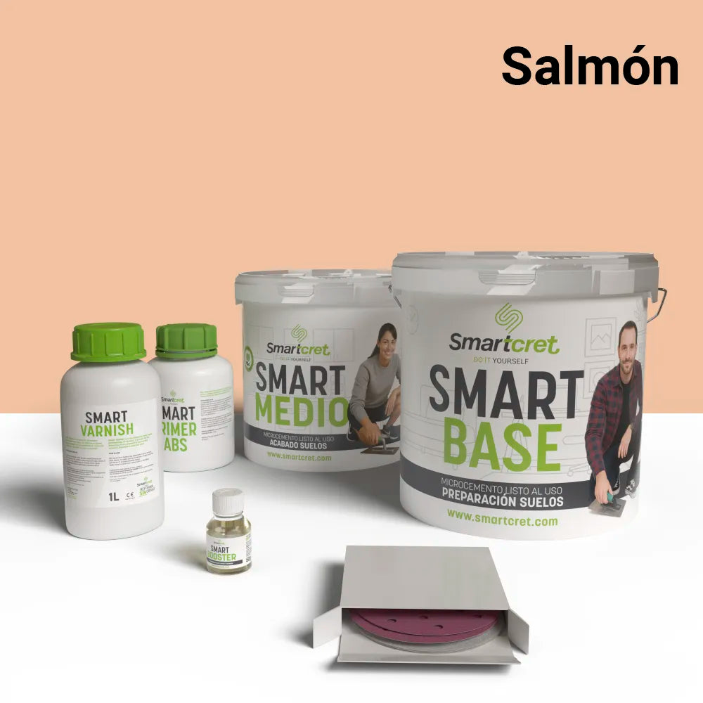 4 m² microcement kit for cement or concrete kitchen floor