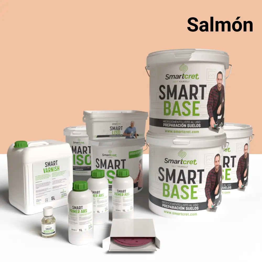Kit microcemento para suelo de baño de cemento u hormigón de 24 m²