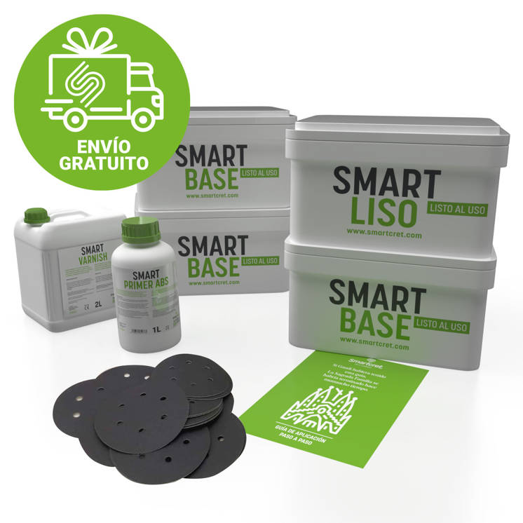 Smart Kit microcemento superficies absorbentes 8 m2