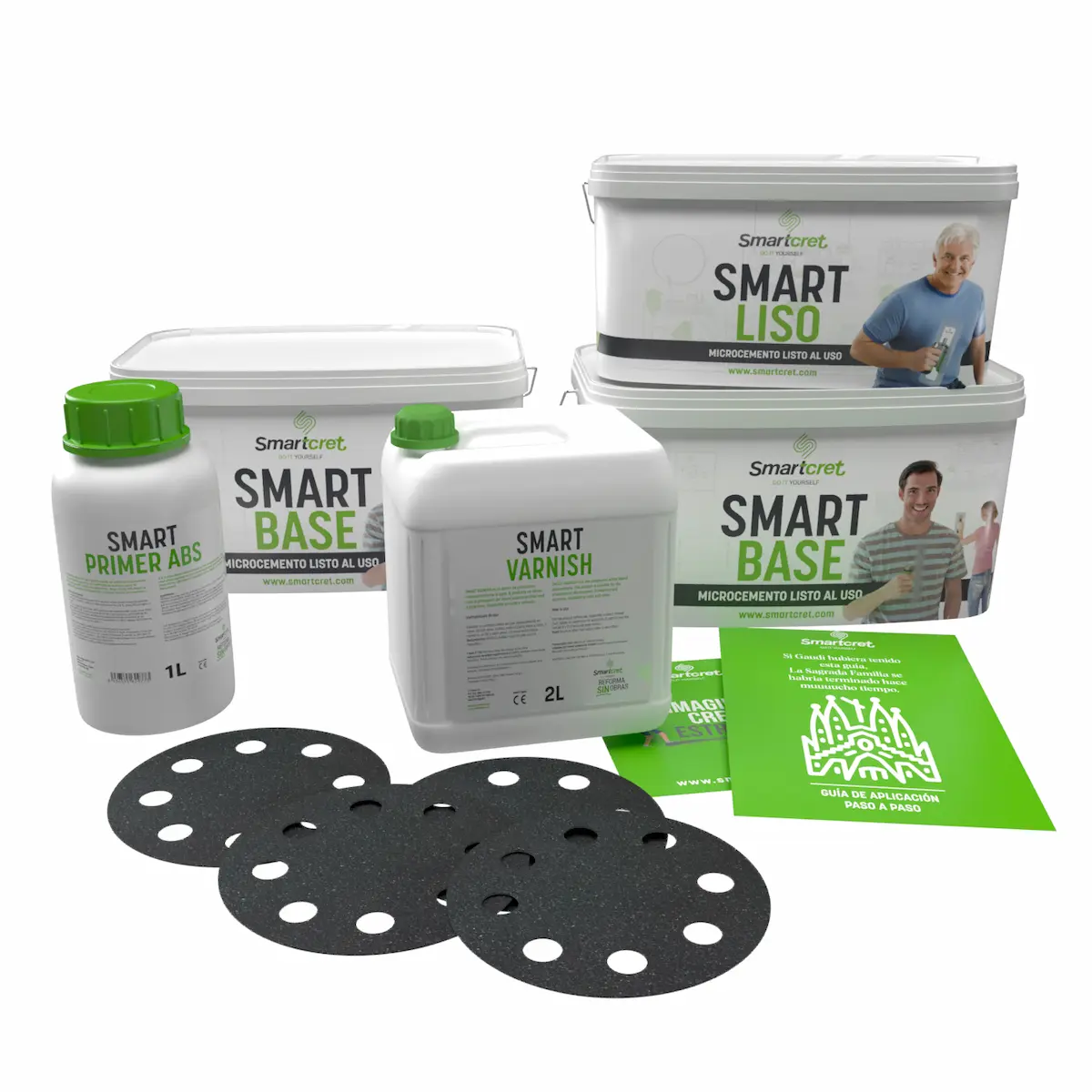 Smart Kit microcemento superficies absorbentes 8 m2