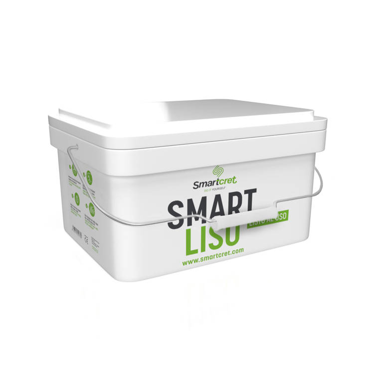 Smart Liso 6 Kg. Microcemento listo al uso pigmentado.