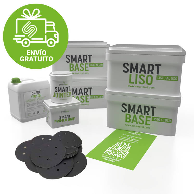 Smart Kit microcemento superficies no absorbentes 8 m2