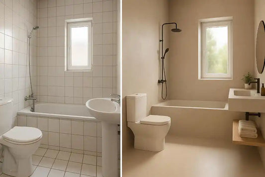 Microcemento sobre azulejos: transforma tu baño fácilmente