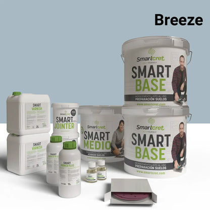 Kit béton ciré pour sols de cuisine carrelés de 16 m²