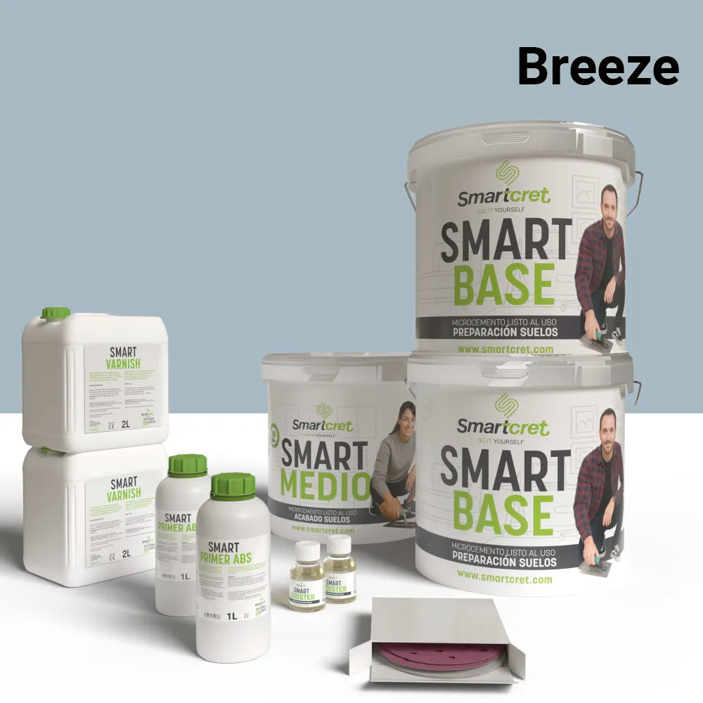 Kit béton ciré pour sol de cuisine en ciment ou béton de 16 m²