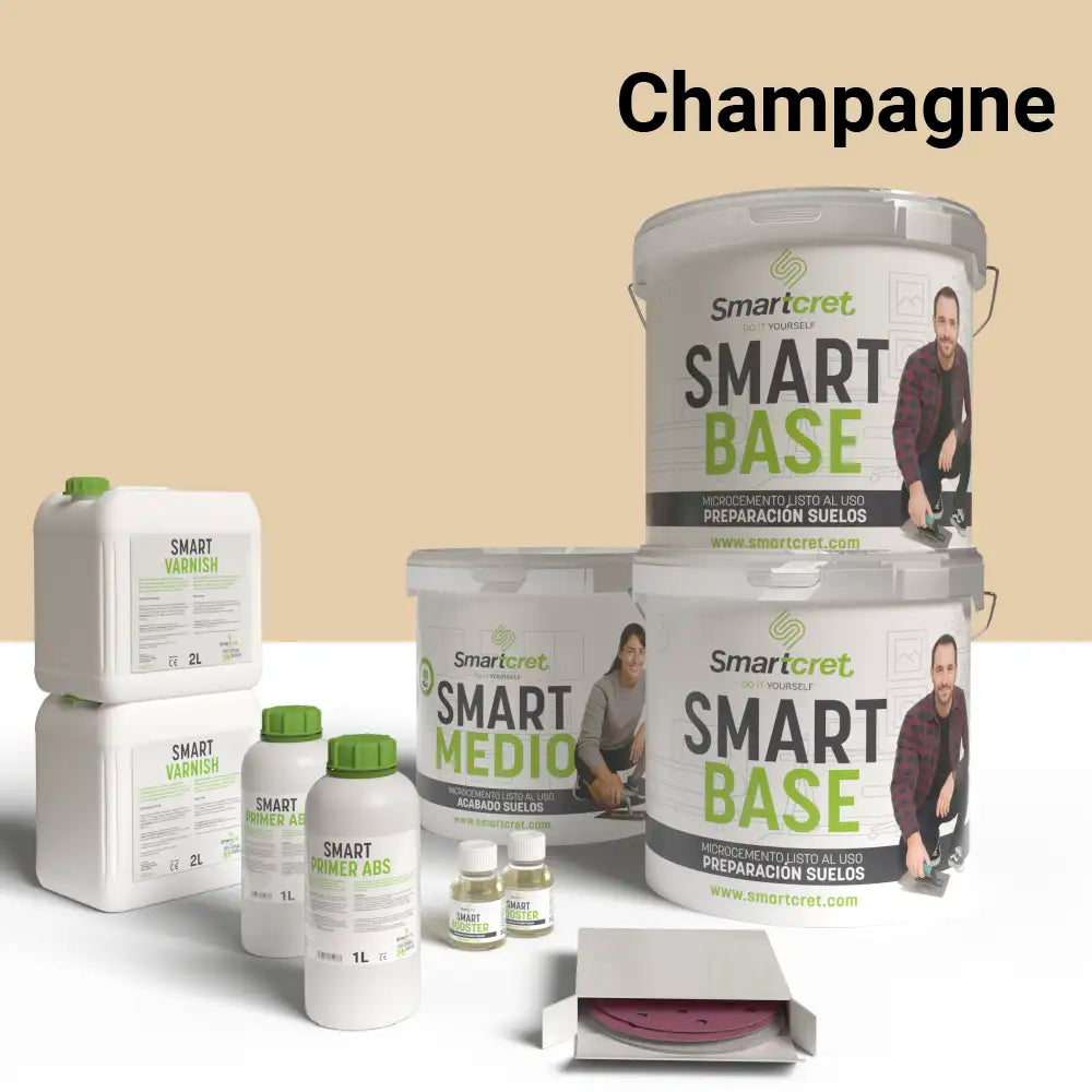 Kit béton ciré pour sol de cuisine en ciment ou béton de 16 m²