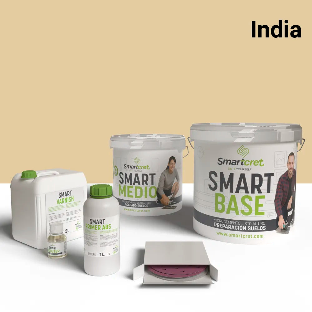 Kit béton ciré pour sol de cuisine en ciment ou béton de 8 m²