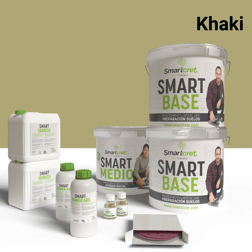 Kit béton ciré pour sol de cuisine en ciment ou béton de 16 m²