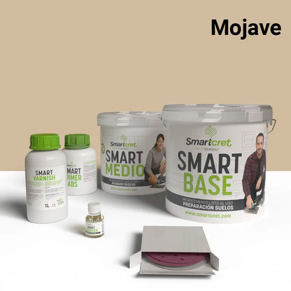 Kit béton ciré pour escalier carrelé de 4 m²