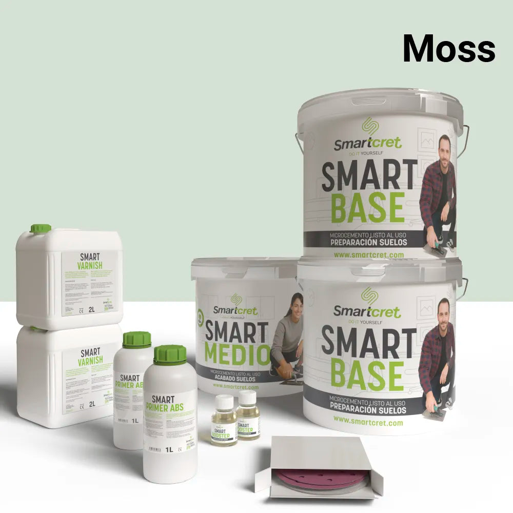 Kit béton ciré pour sol de cuisine en ciment ou béton de 16 m²