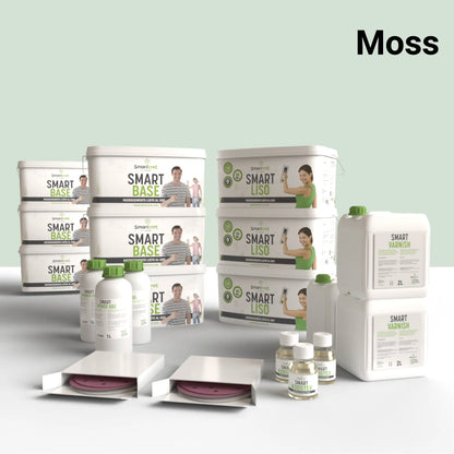 Kit de microcemento para baño de 24 m², color Moss