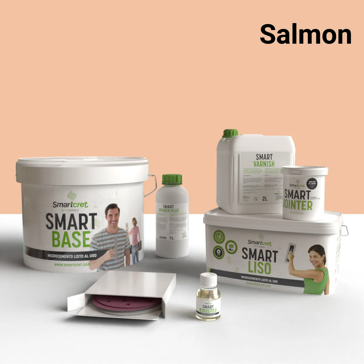 Kit de microcemento para paredes de exterior