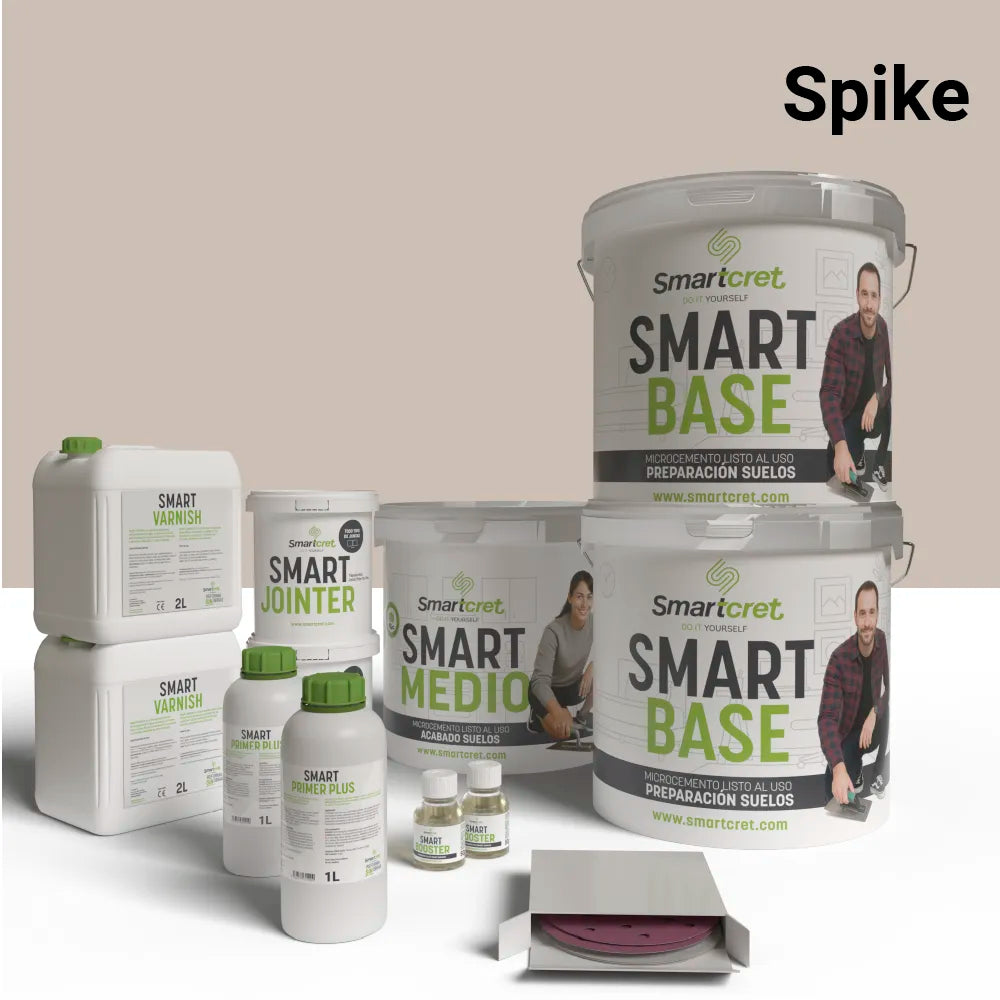 Kit béton ciré pour sols de cuisine carrelés de 16 m²