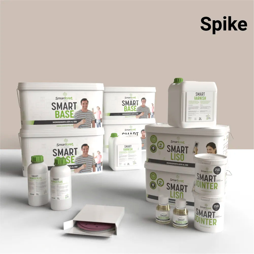 Kit de microcemento para paredes de 16 m², color Spike