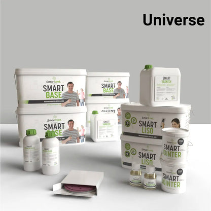 Kit de microcemento para paredes de 16 m², color Universe