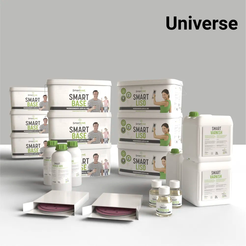 Kit de microcemento para baño de 24 m², color Universe