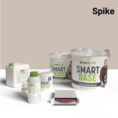 Kit de microcemento color Spike Smartcret 8m2 para suelos y cocinas con juntas