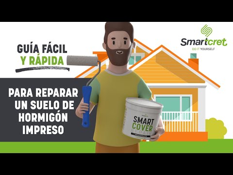 Videotutorial de Smartcover Repair, mortero de reparación para hormigón impreso.