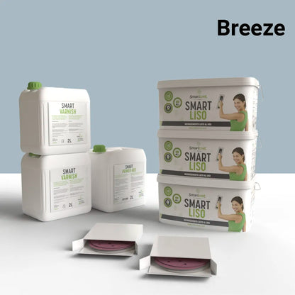  Microcement kit for 18m² cement or concrete fireplace