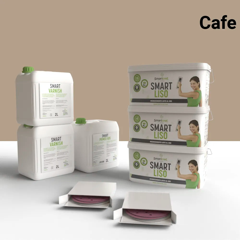  Microcement kit for 18m² cement or concrete fireplace