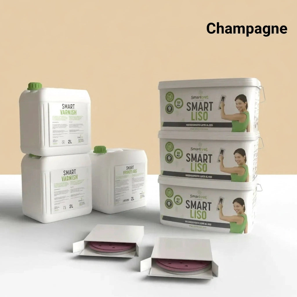  Microcement kit for 18m² cement or concrete fireplace