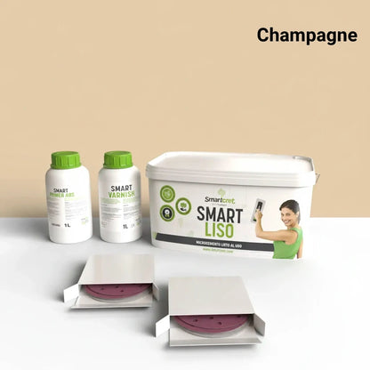  Kit de béton ciré pour cheminée en ciment ou béton - 6 m² 