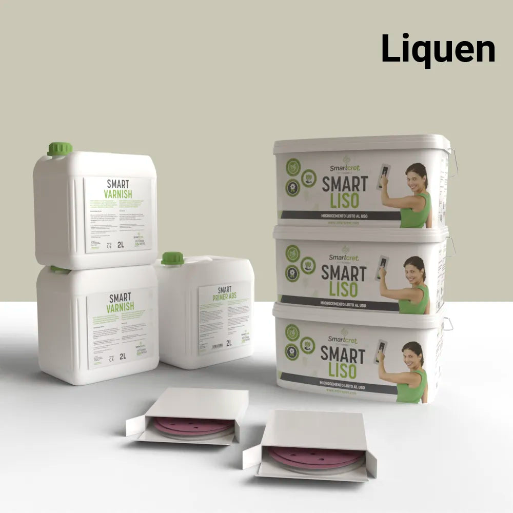  Microcement kit for 18m² cement or concrete fireplace