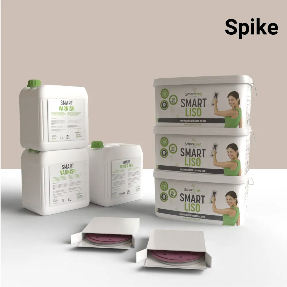  Microcement kit for 18m² cement or concrete fireplace