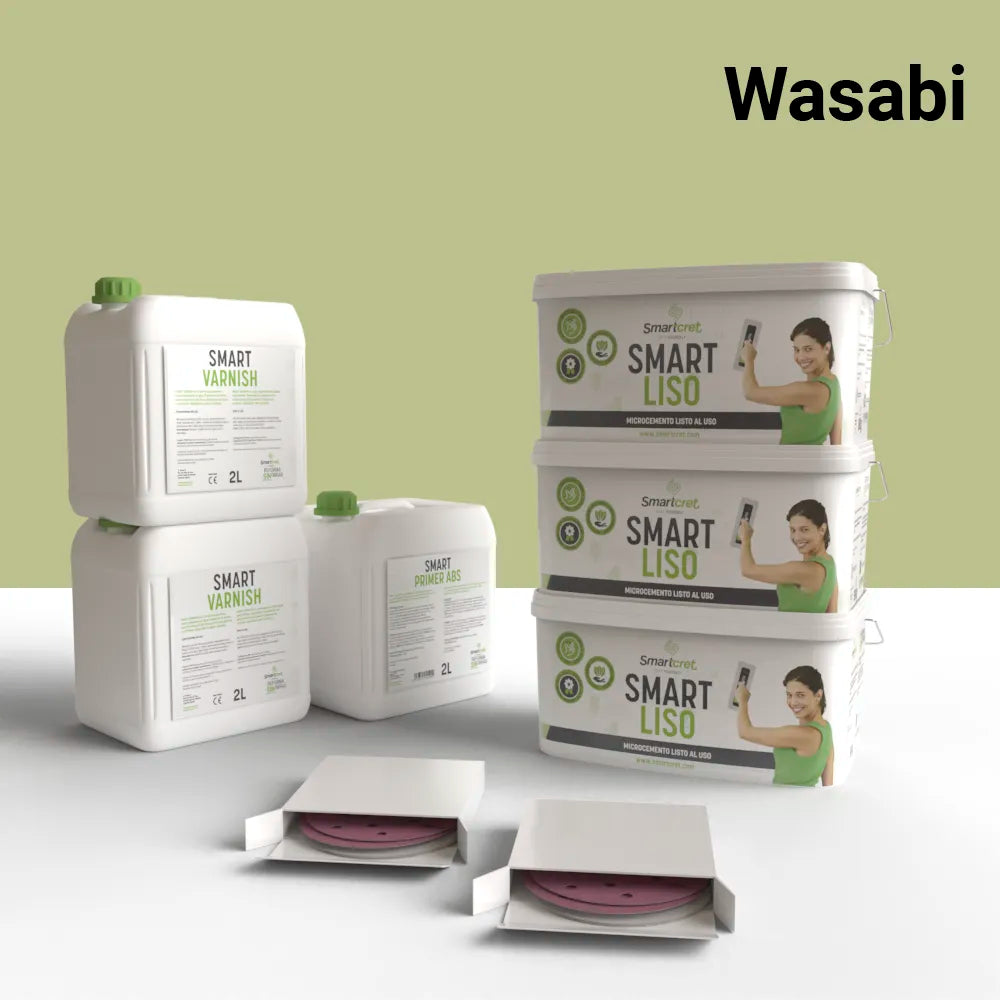  Microcement kit for 18m² cement or concrete fireplace