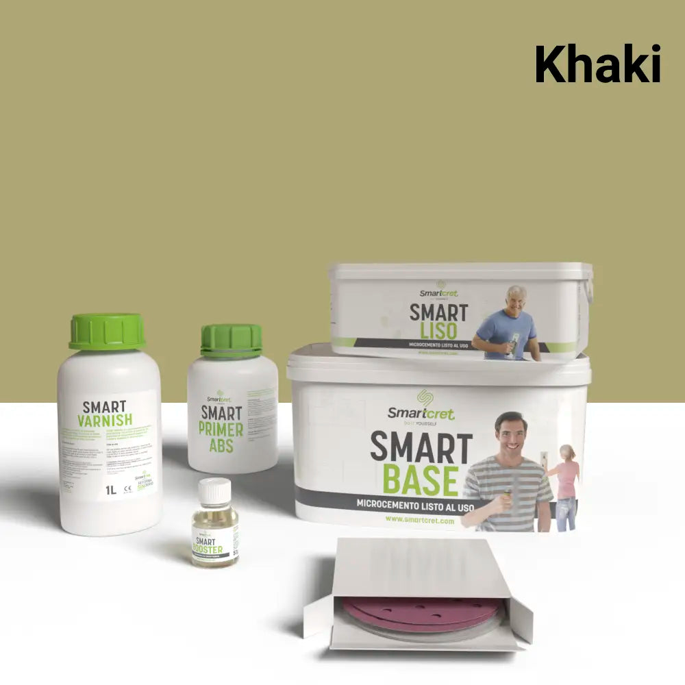 Mikrozement-Set für Duschbereich aus Gipskarton oder Gips von 4 m²