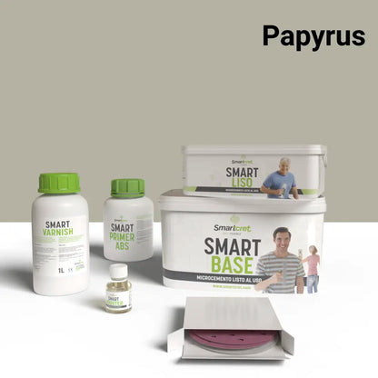 Mikrozement-Set für Duschbereich aus Gipskarton oder Gips von 4 m²