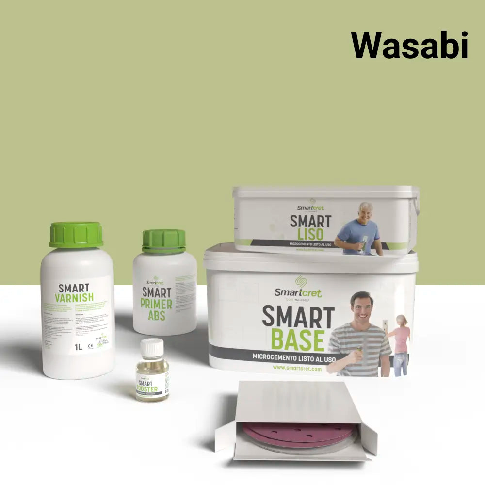 Mikrozement-Set für Duschbereich aus Gipskarton oder Gips von 4 m²