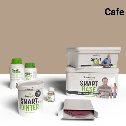 4 m² microcement kit for tiled showers