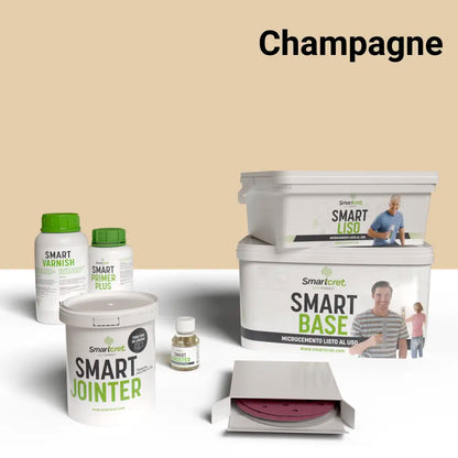 4 m² microcement kit for tiled showers