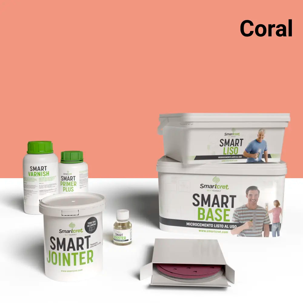 4 m² microcement kit for tiled showers