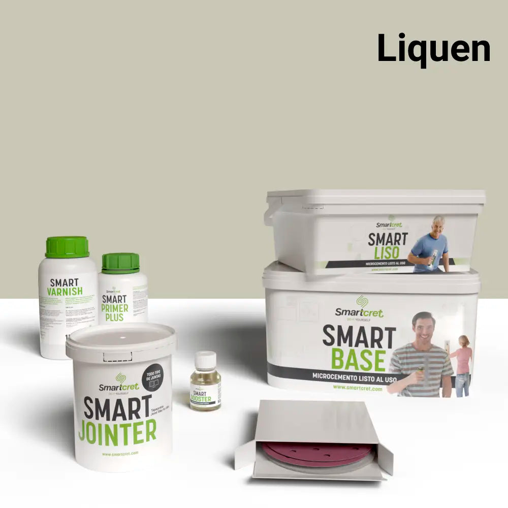 4 m² microcement kit for tiled showers