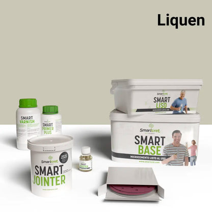 4 m² microcement kit for tiled showers