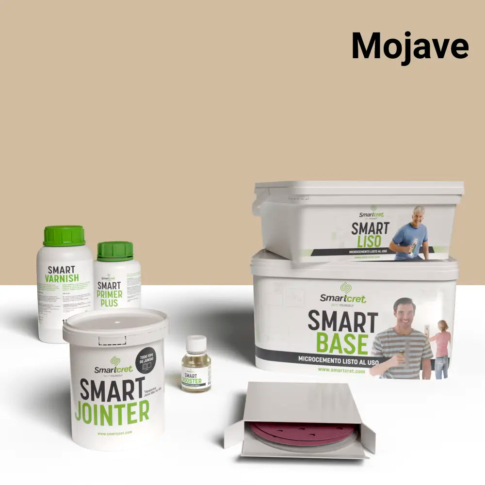 4 m² microcement kit for tiled showers