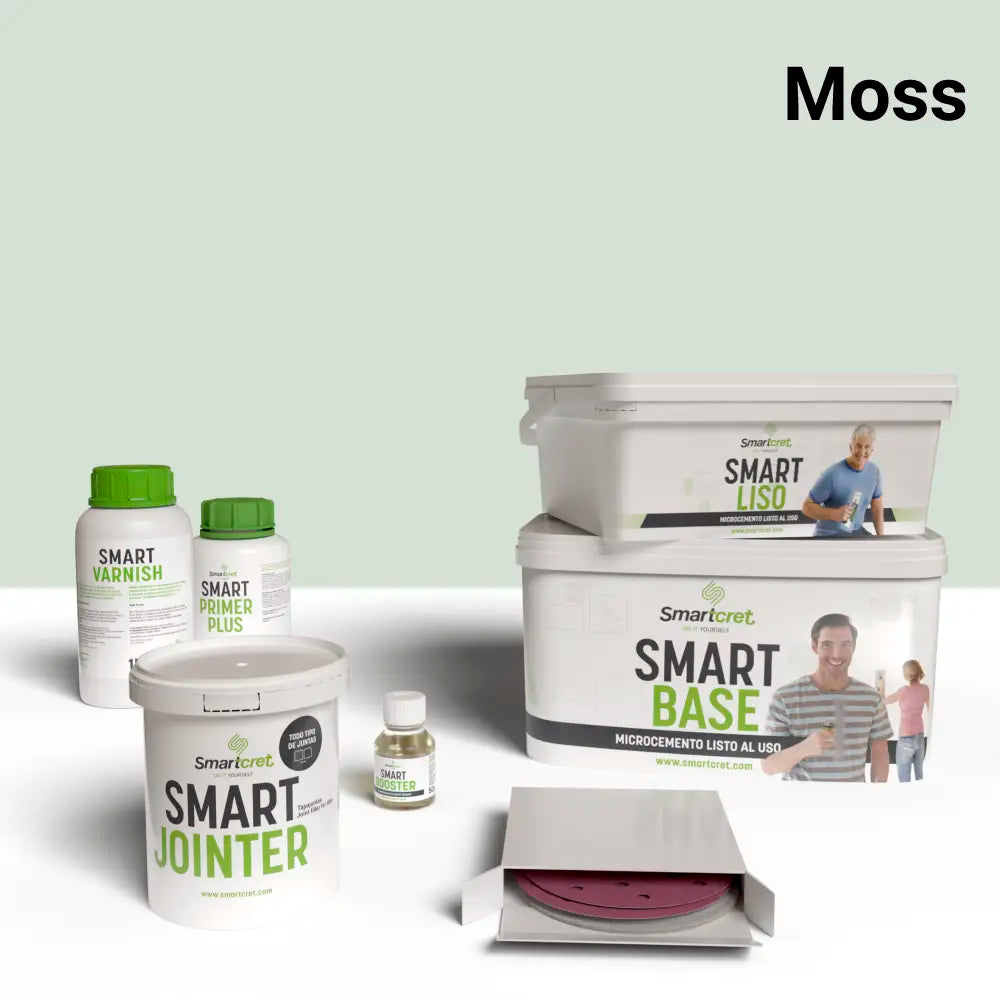 4 m² microcement kit for tiled showers