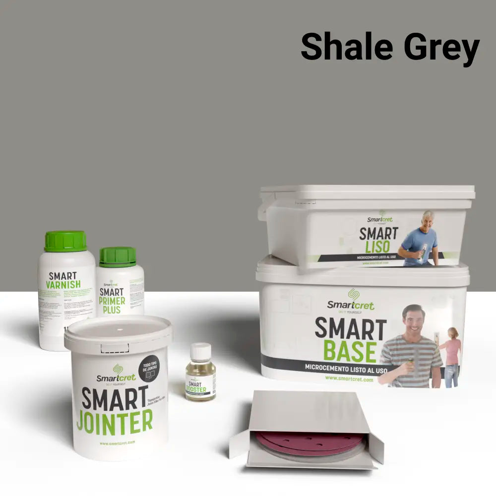 4 m² microcement kit for tiled showers