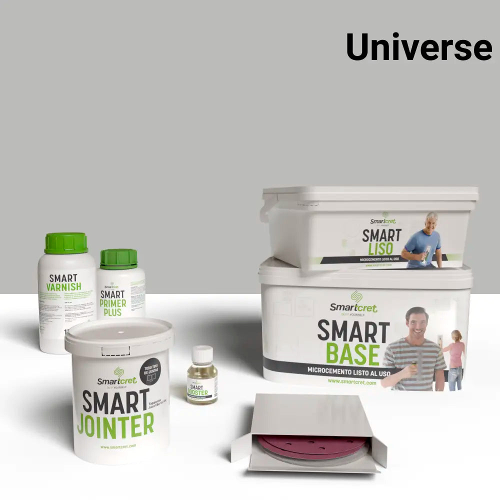 4 m² microcement kit for tiled showers