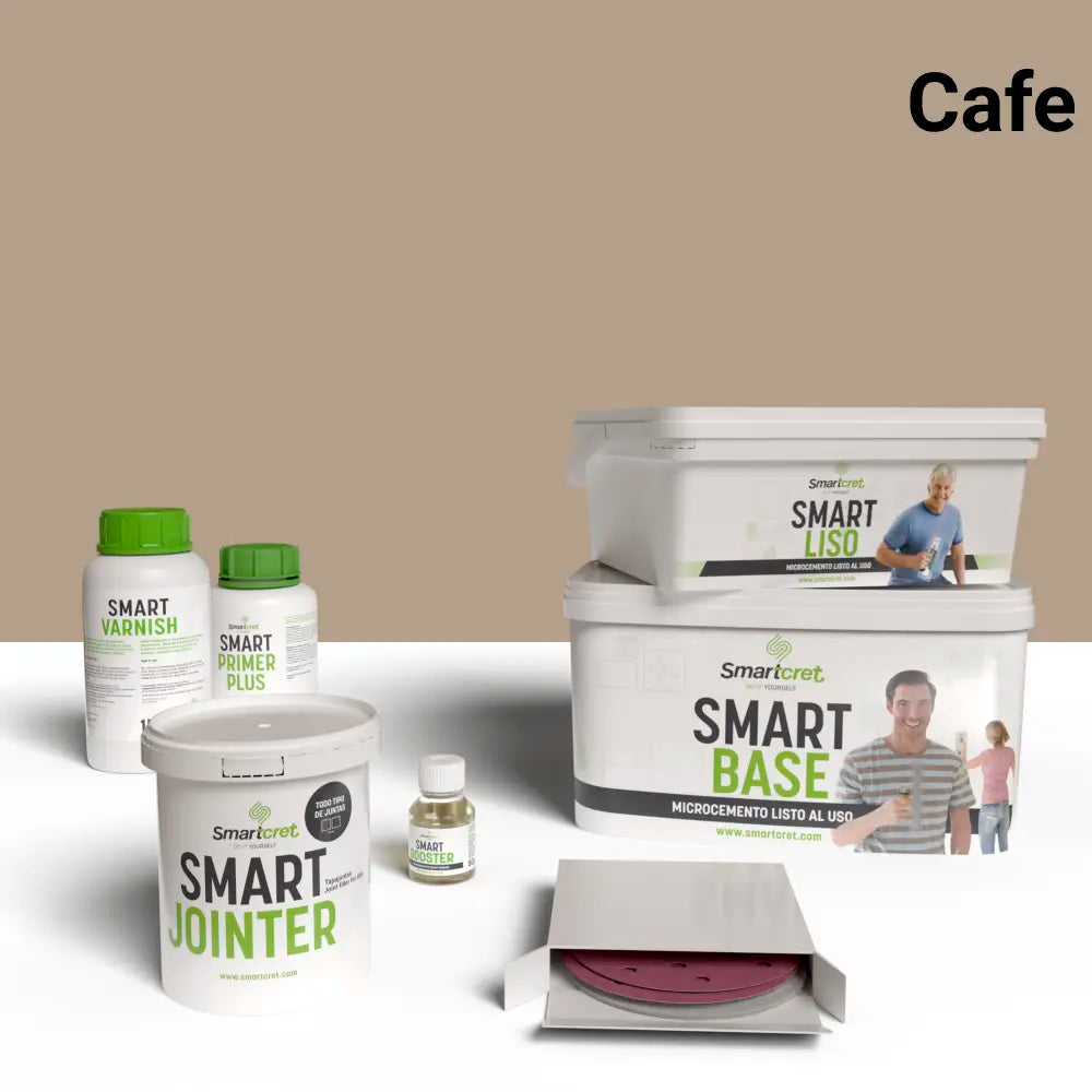 Kit de béton ciré pour plan de travail carrelé de 4 m²