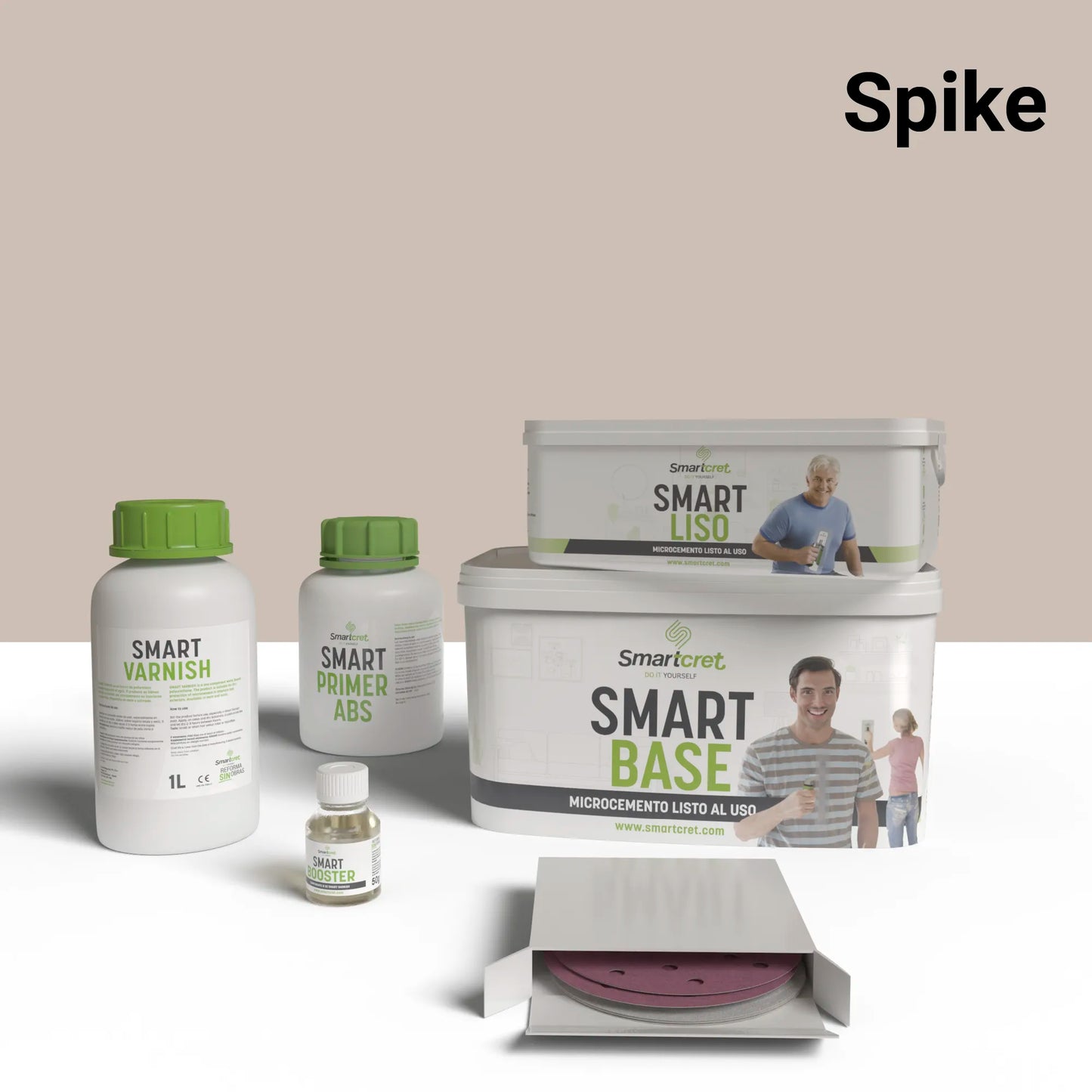 4 m² microcement kit for concrete countertops