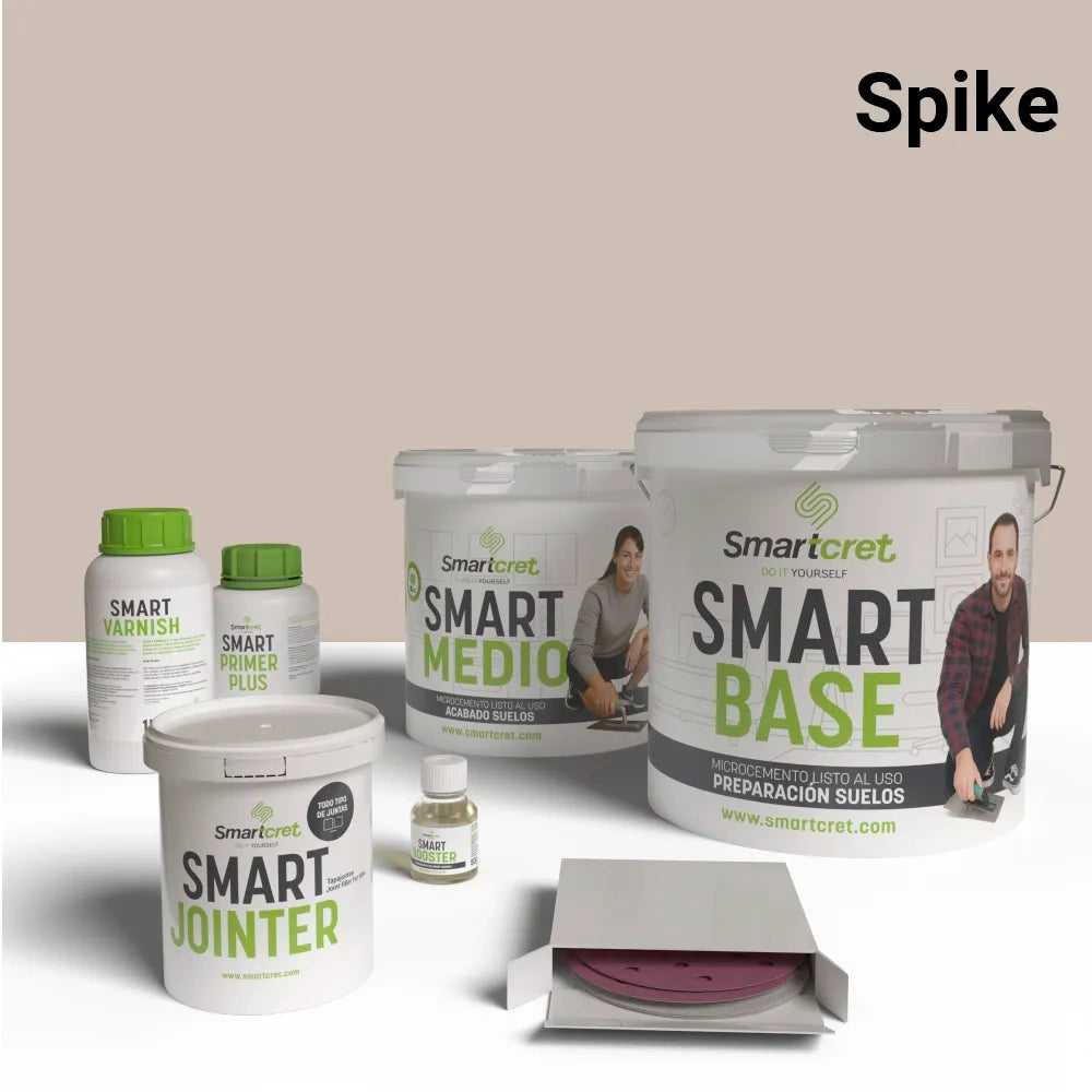 4 m² microcement kit for tiled stairs
