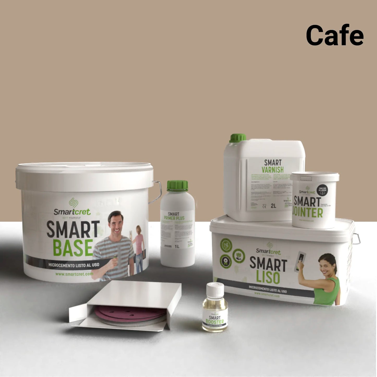 Mikrozement-Set für Porzellan- oder Marmorwaschbecken 8 m²