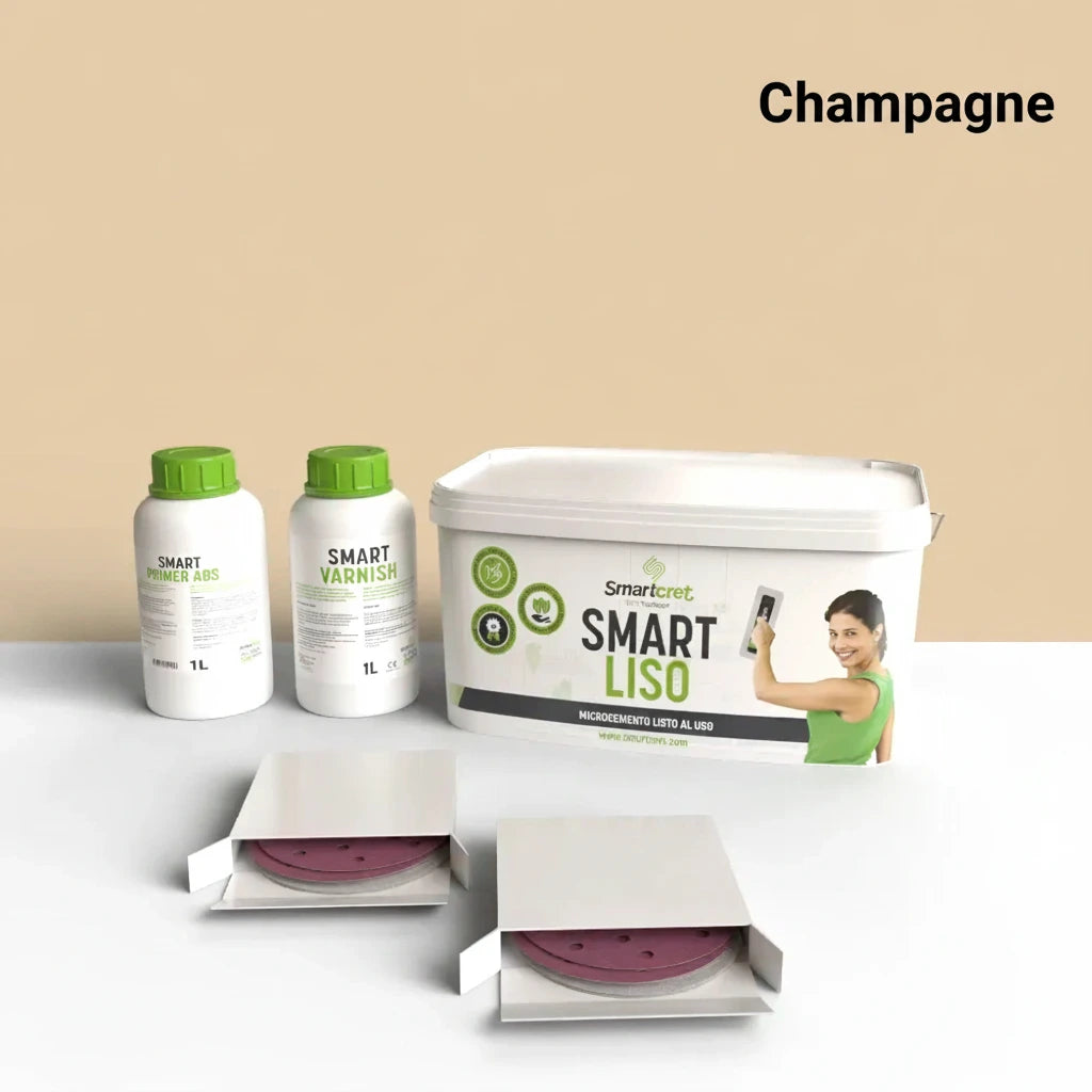 Kit de microcemento para mesas de 6 m²