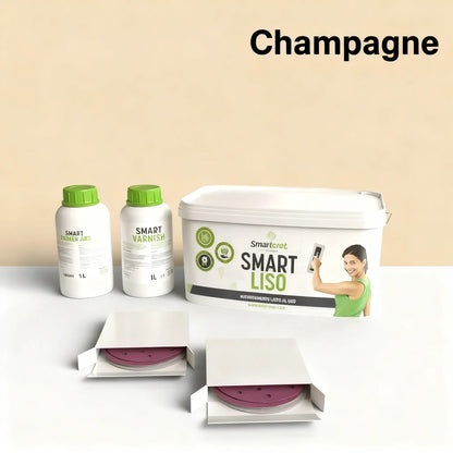 Kit de béton ciré pour meubles de 6 m² 