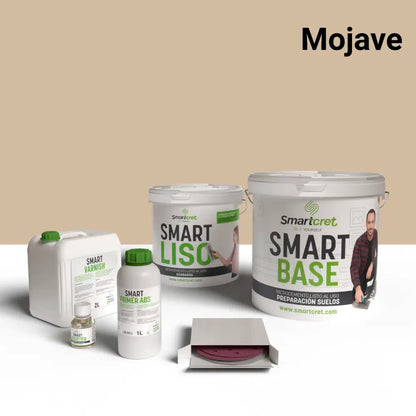 Kit de béton ciré pour murs de salle de bain en plâtre ou placo de 8 m²