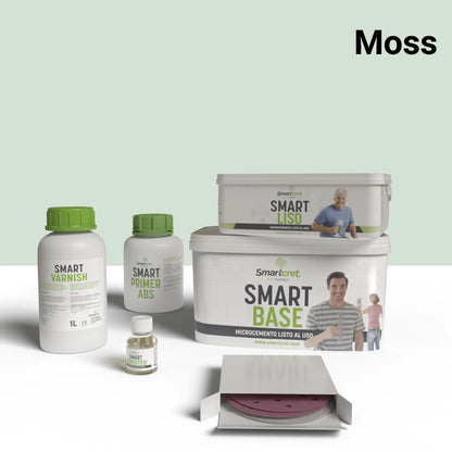 Kit béton ciré pour murs de salle de bains en plâtre ou placo 4 m² 